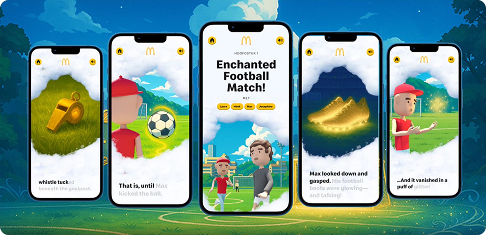 Magic Stories App Screens